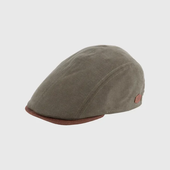 MJM Flat Cap | Daffy 3 Cotton Pouch | Green