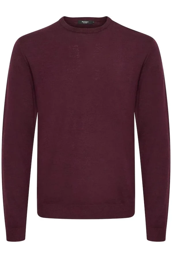 Margrate Merino Pullover | Matinique - Claret Melange