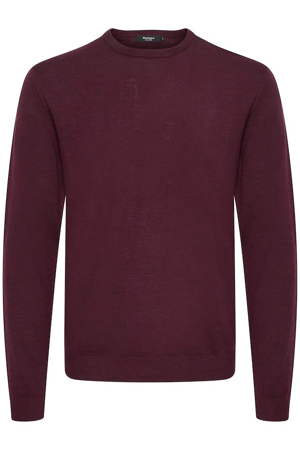 Margrate Merino Pullover | Matinique - Claret Melange