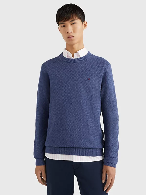 Tommy Hilfiger Strik | Cross Structure Crew Neck