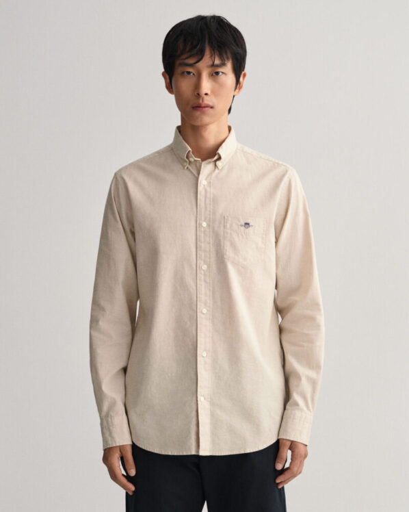 Gant Hørbomuld Skjorte | Reg Cotton Linen Shirt