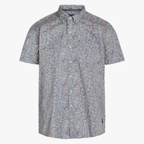 Signal Skjorte | Palle Print | Blue Infinity