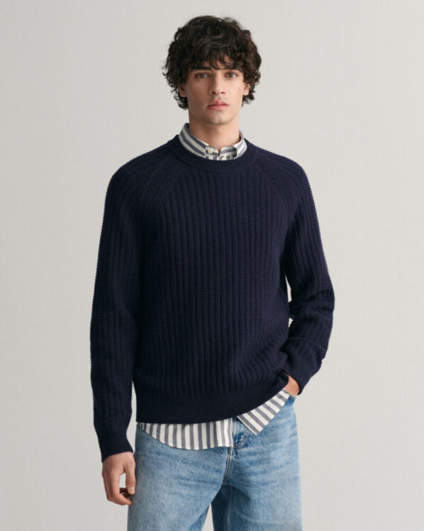 Gant Strik | Texture Raglan C-Neck