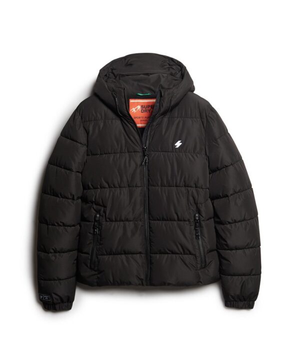 Superdry Jakke | Hooded Sports Puffer | Black