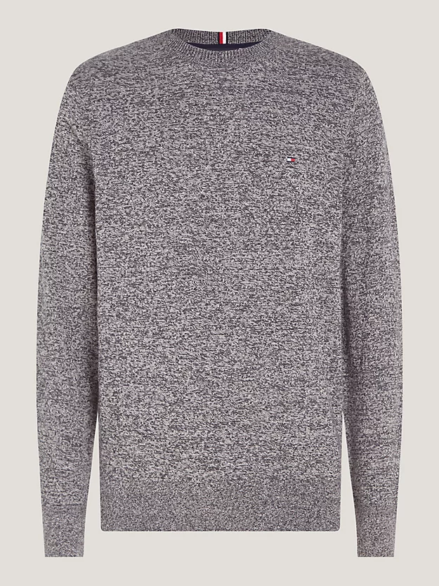 Pima Cashmere Striktr&oslash;je | Tommy Hilfiger - Cashmere Cream/Black Jaspe Mouline