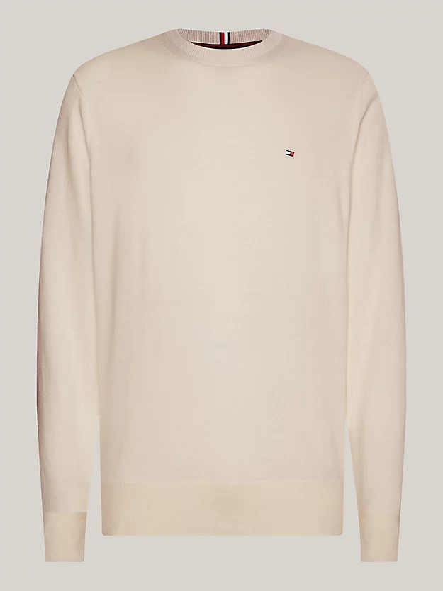 Pima Cashmere Striktr&oslash;je | Tommy Hilfiger - Cashmere Cream