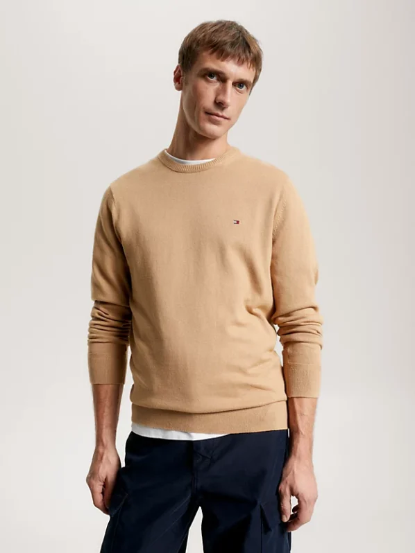 Pima Cashmere Striktrøje | Tommy Hilfiger - Countryside Khaki