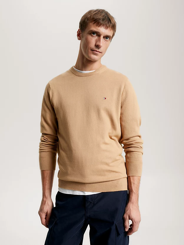 Pima Cashmere Striktr&oslash;je | Tommy Hilfiger - Countryside Khaki