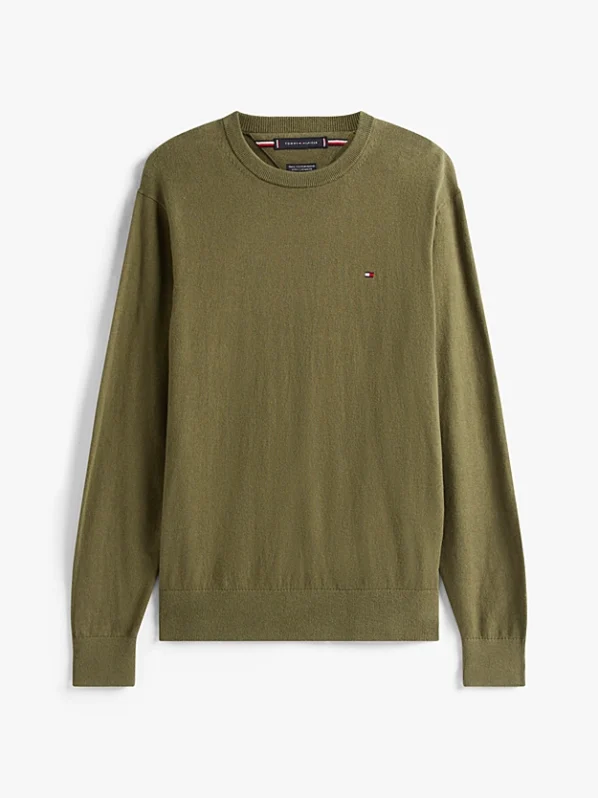 Pima Cashmere Striktrøje | Tommy Hilfiger - Huntsman Green