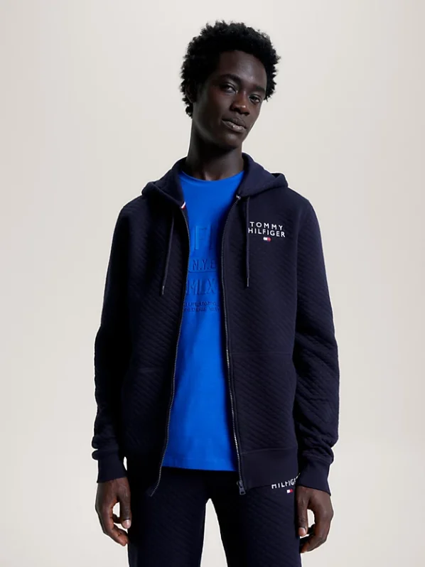 Tommy Hilfiger Hættetrøje m. Lynlås | HWK FZ Hoodie Quilted