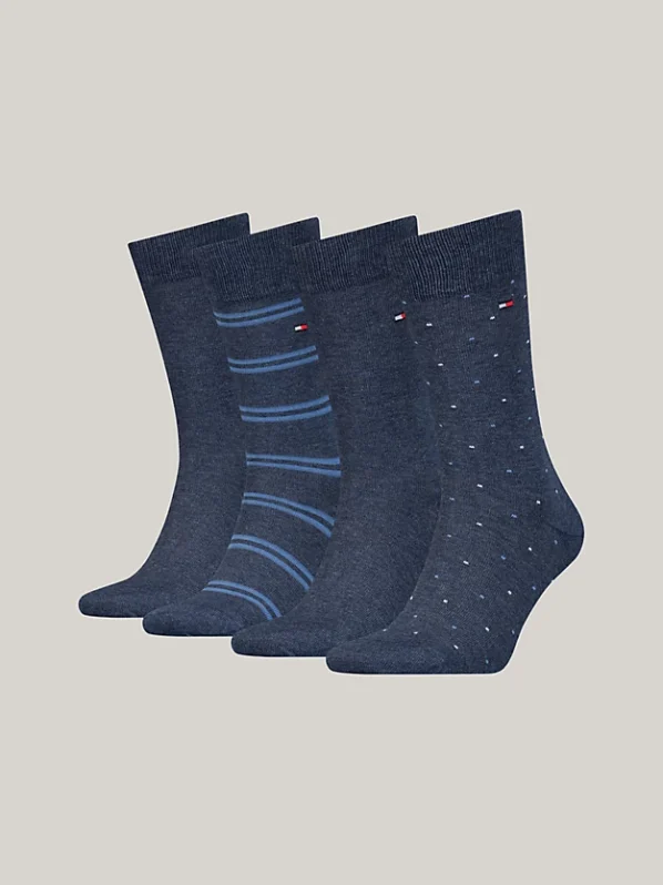 Tommy Hilfiger Strømper m. Gaveæske | 4Pak | Jeans