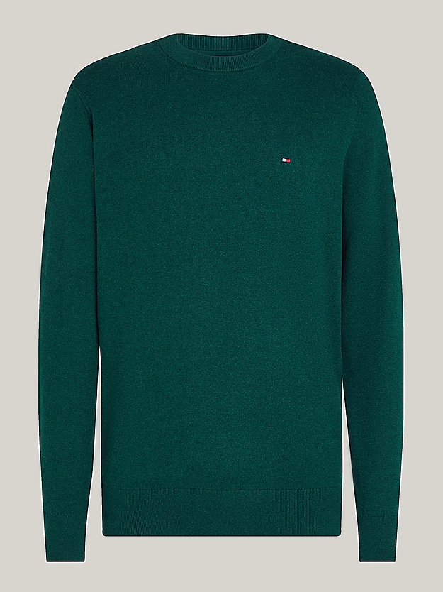 Pima Cashmere Striktr&oslash;je | Tommy Hilfiger - Ornamental Green Heather