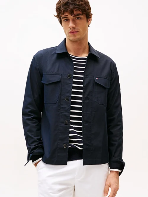 Tommy Hilfiger Overshirt Jakke i Twill