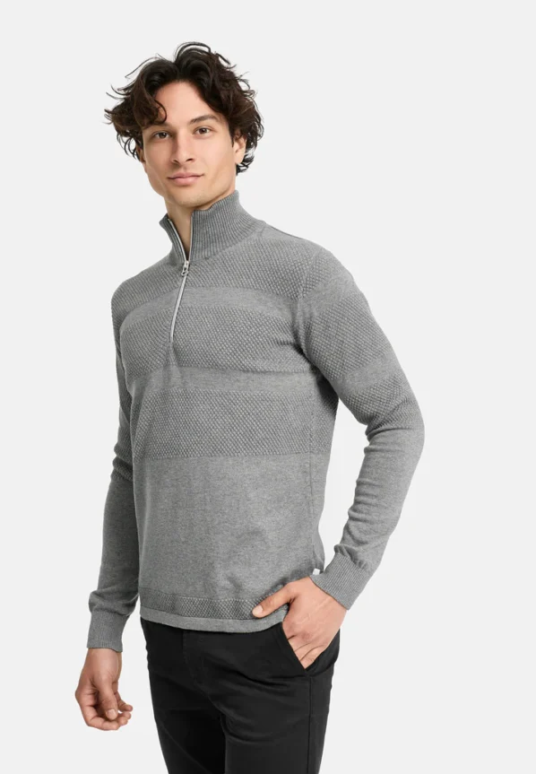 Kronstadt Strik m. Halfzip | Hannes