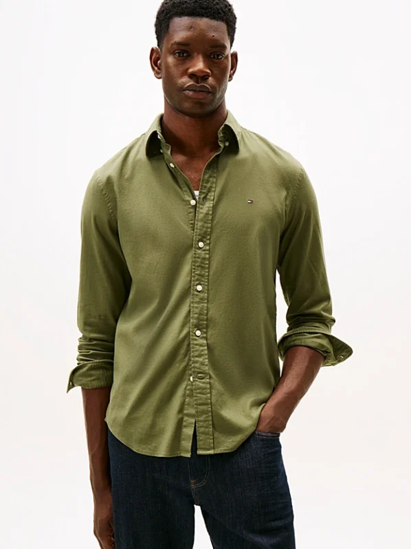 Tommy Hilfiger Skjorte | TH Flex Flannel Soild Shirt