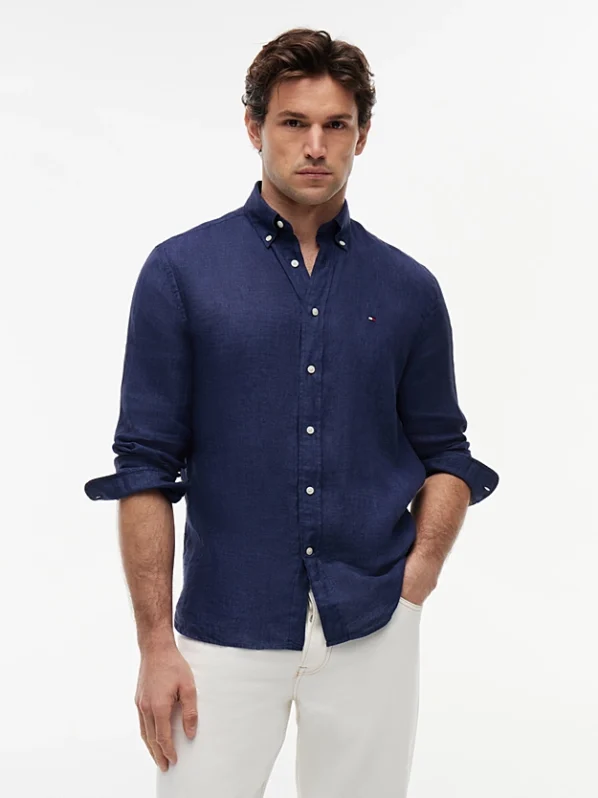 Tommy Hilfiger Skjorte i Ren Hør