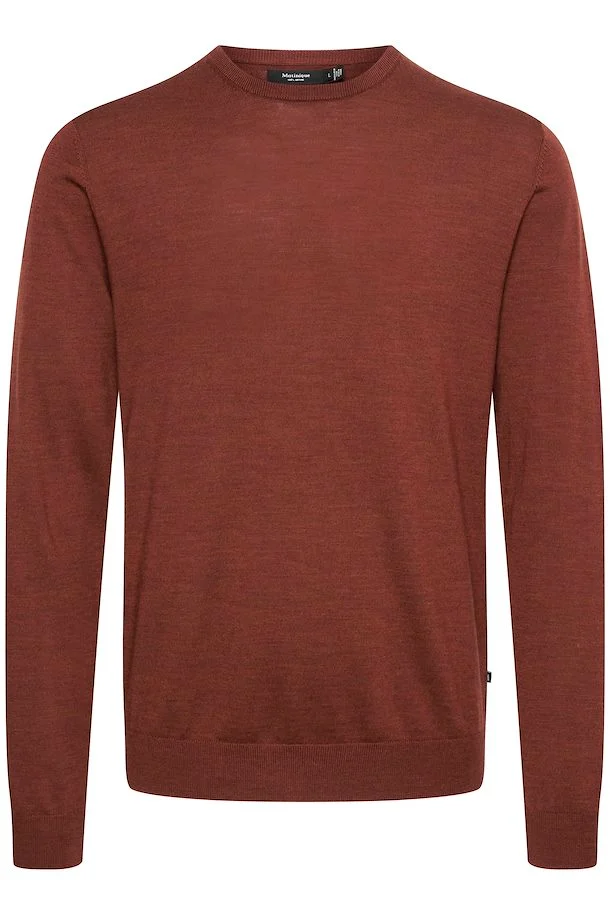 Margrate Merino Pullover | Matinique - Cambridge Brown Melange