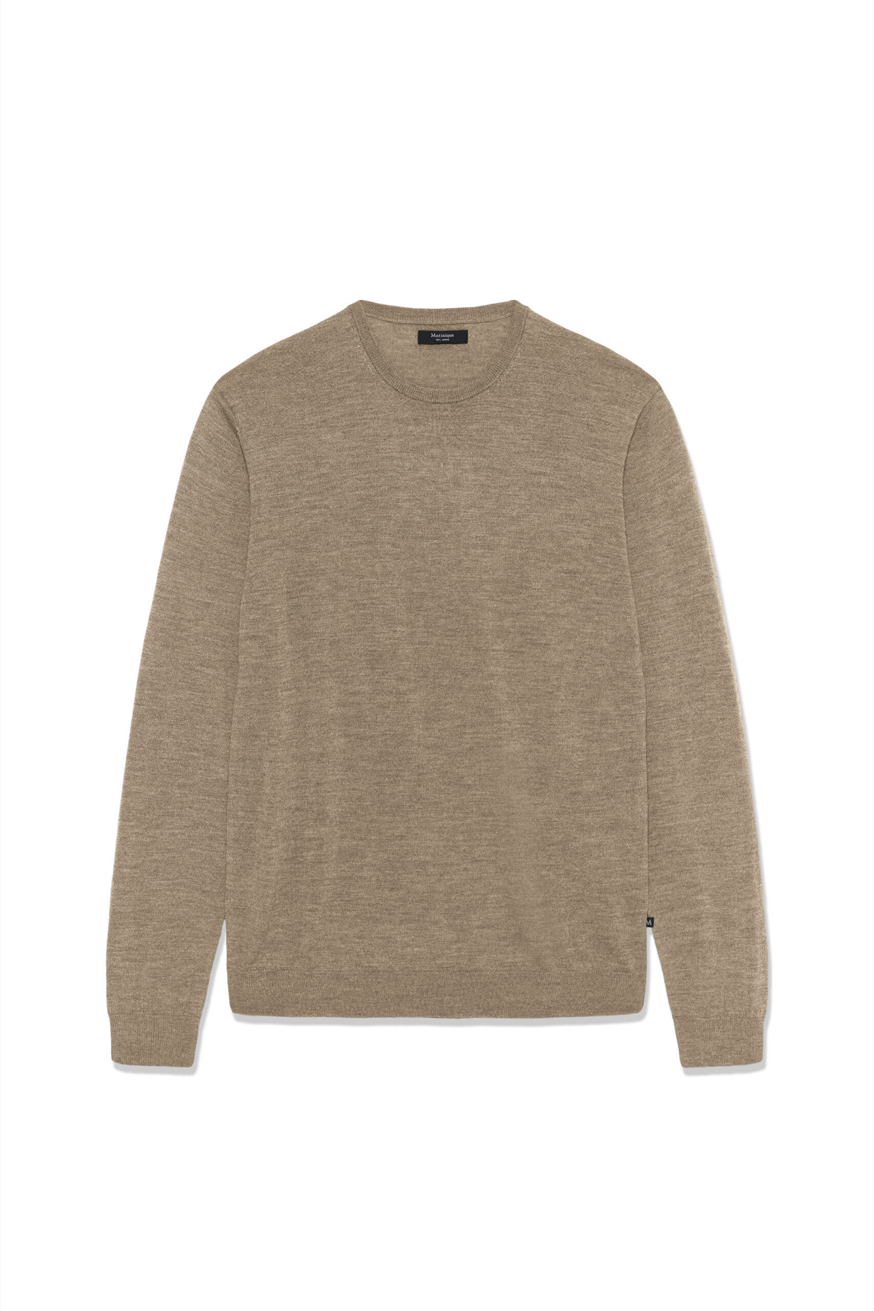 Margrate Merino Pullover | Matinique - Khaki Melange