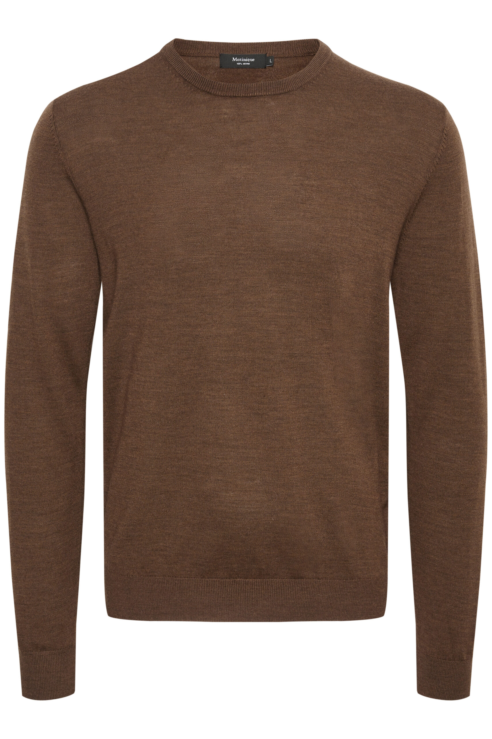 Margrate Merino Pullover | Matinique - Nutmeg Melange