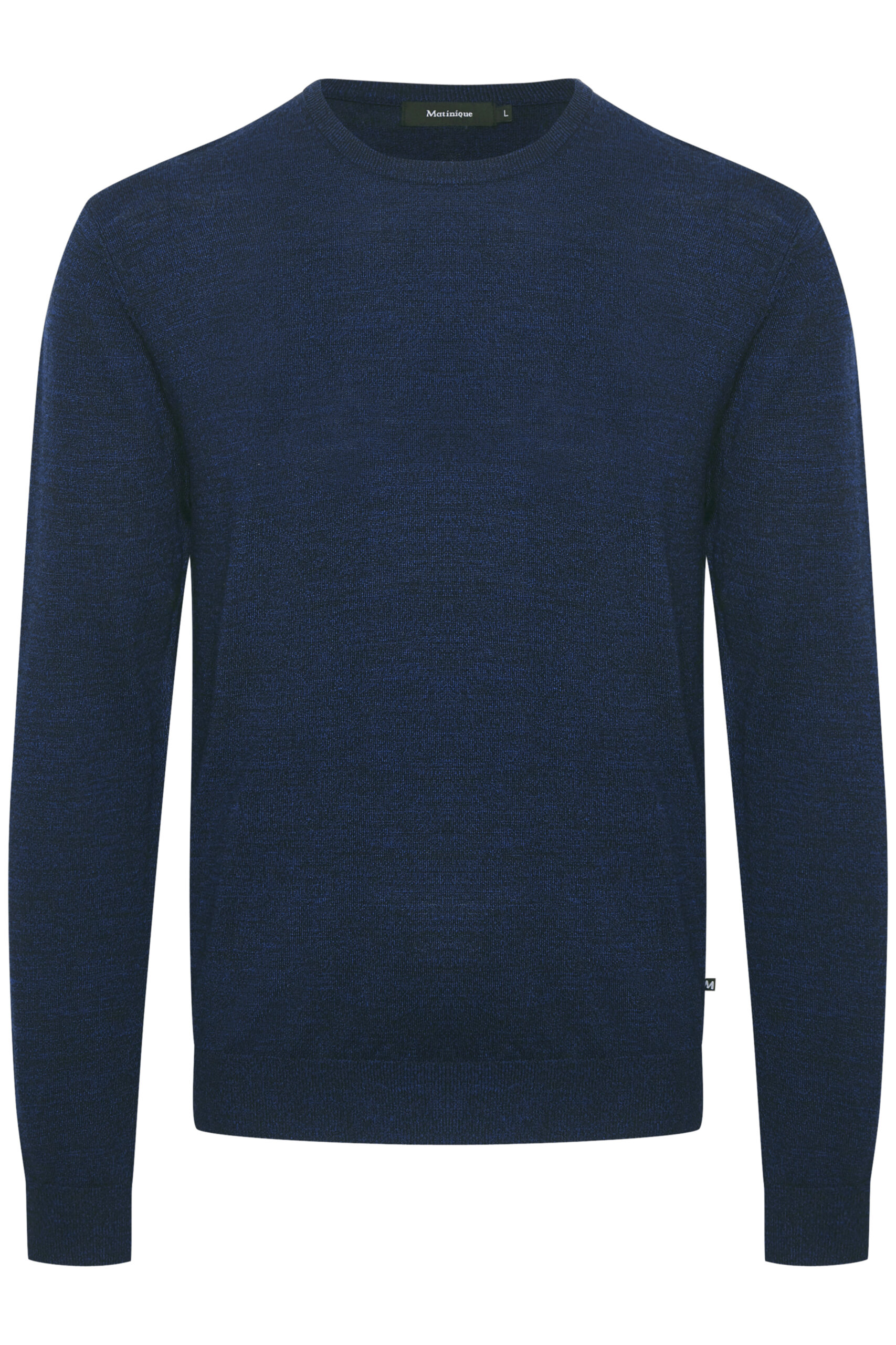 Margrate Merino Pullover | Matinique - Wave Blue Melange