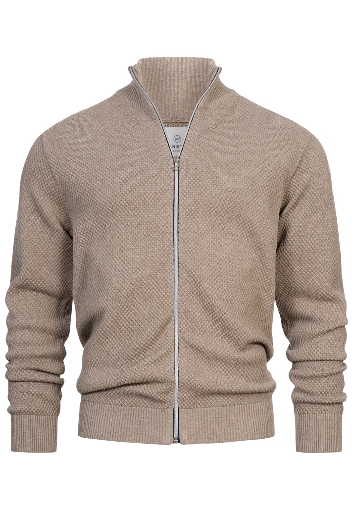 KSErik Zip Cardigan | Kronstadt - Sand Mix