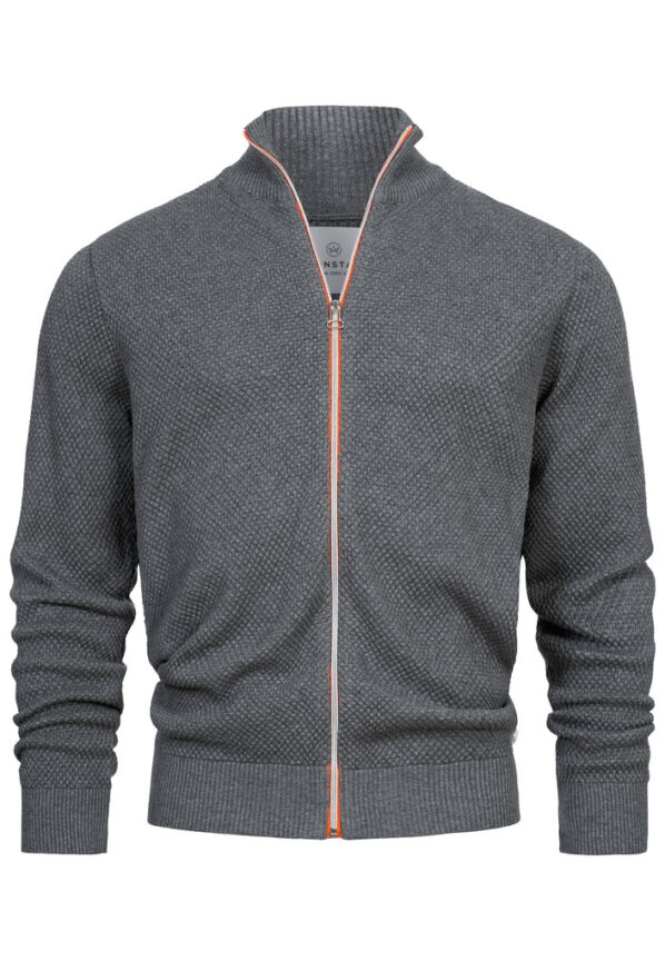 KSErik Zip Cardigan | Kronstadt - Lt Grey Mix