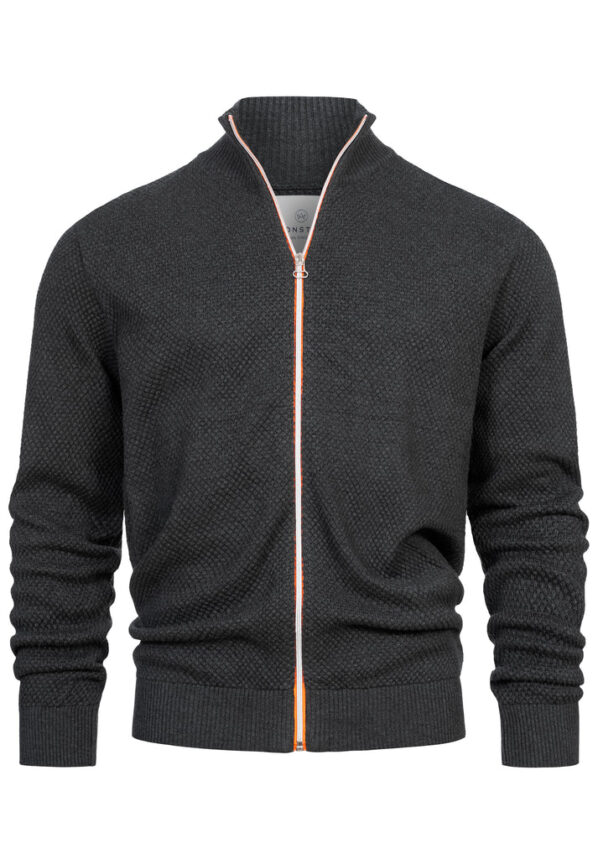 KSErik Zip Cardigan | Kronstadt - Charcoal Mix
