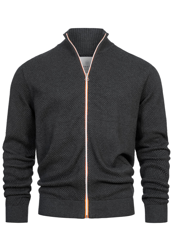 KSErik Zip Cardigan | Kronstadt - Charcoal Mix