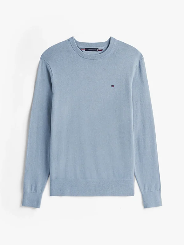Pima Cashmere Striktrøje | Tommy Hilfiger - Brisk Blue