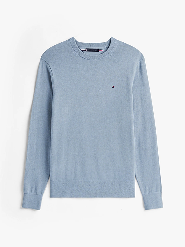 Pima Cashmere Striktr&oslash;je | Tommy Hilfiger - Brisk Blue