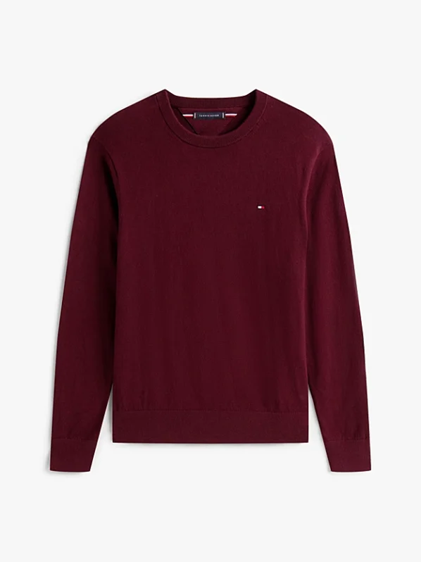 Pima Cashmere Striktrøje | Tommy Hilfiger - Deep Burgundy