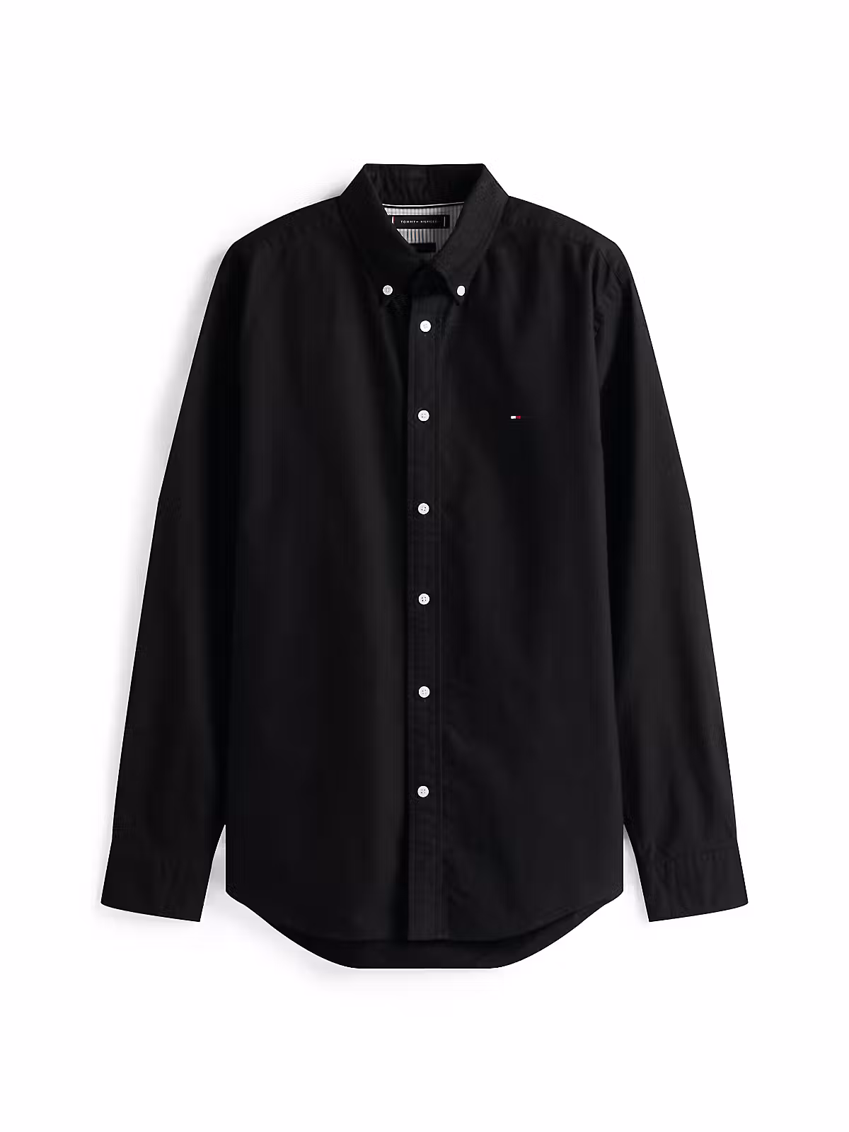 Oxford Skjorte | Tommy Hilfiger - Black/Black Soild